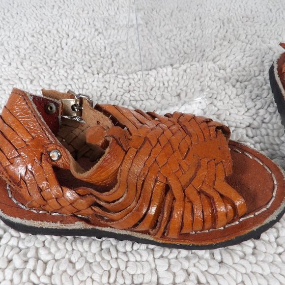 Unisex Leather Mexican Sandals Huaraches Size 14 MEX/ 7C USA - Picture 13 of 13